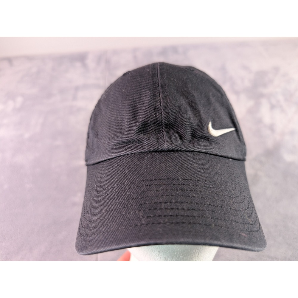 Nike Heritage86 Adjustable Swoosh Logo Hat Black 371232-010
